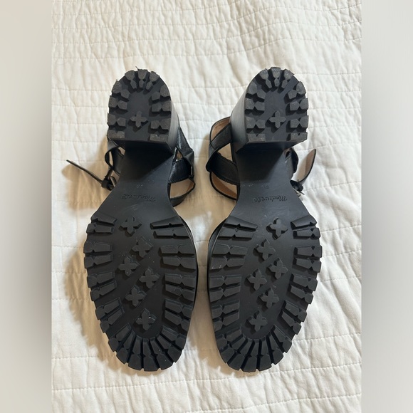 MADEWELL LEATHER CLAUDIE LUGSOLE MARY JANE CHUNKY HEEL 8.5 - Picture 4 of 7